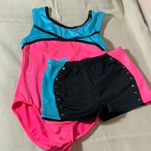 Girls Gymnastics Leo/Shorts